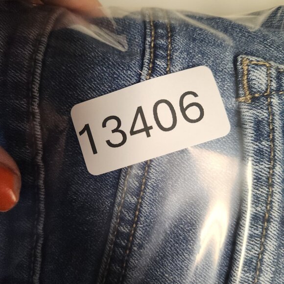 KanCan Womens Button Fly Size 29 Denim Cut Off High Rise Bermuda Jean Shorts - Picture 11 of 11